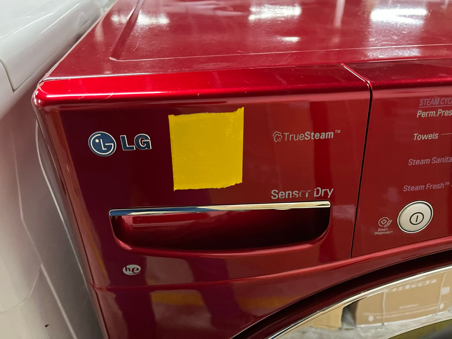 LG front load stackable electric 220v dryer in red 27" #ED419PB