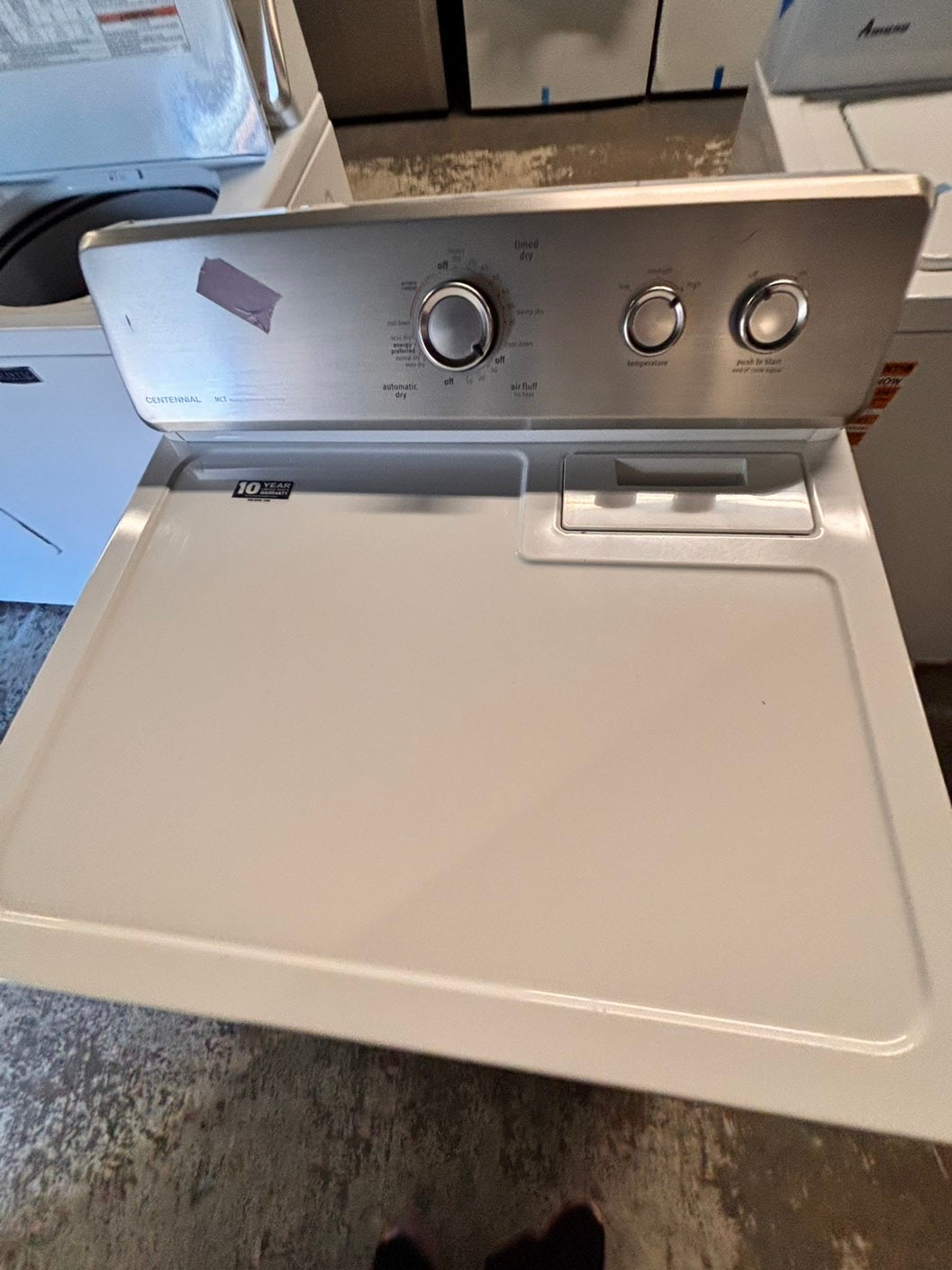 >maytag top load dryer side by side electric 220v large capacity & top load washing machine stainless steel drum with agitator used-Refurbished
#ASD56GBSET