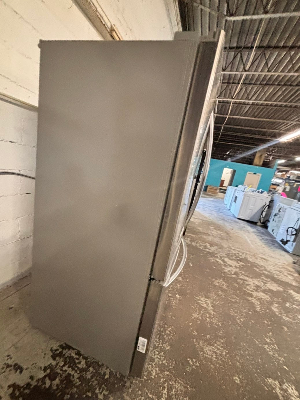 >LG  French door Refrigerator full size  stainless steel w/ ice water dispenser great condition 36" used-refurbished #KVT33ZB
