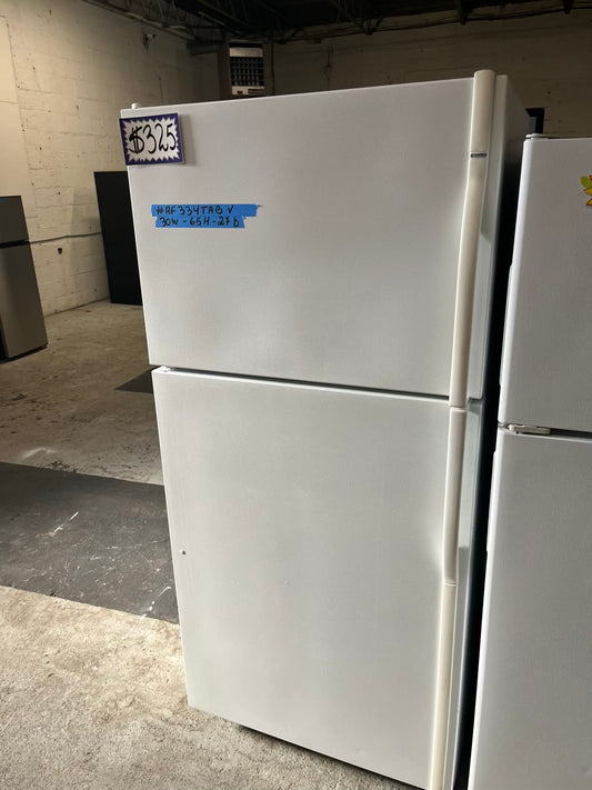 - Kenmore top freezer refrigerator in white used refurbished 30’ #RF334TAB