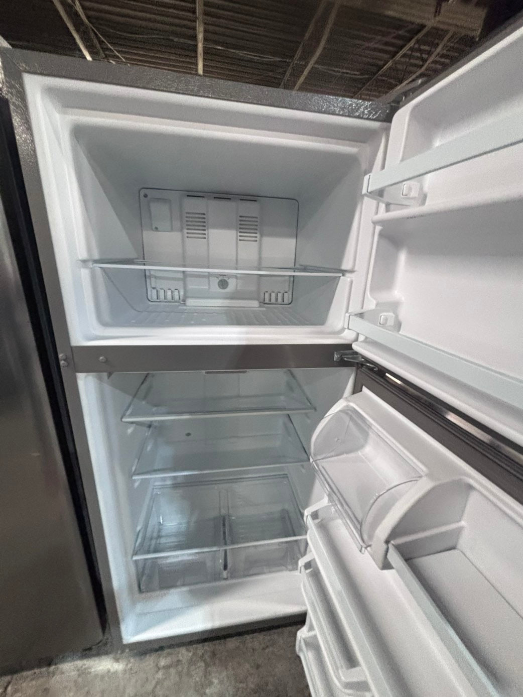 >*Whirlpool top freezer refrigerator stainless steel used-refurbished 30" #RP6W19B
