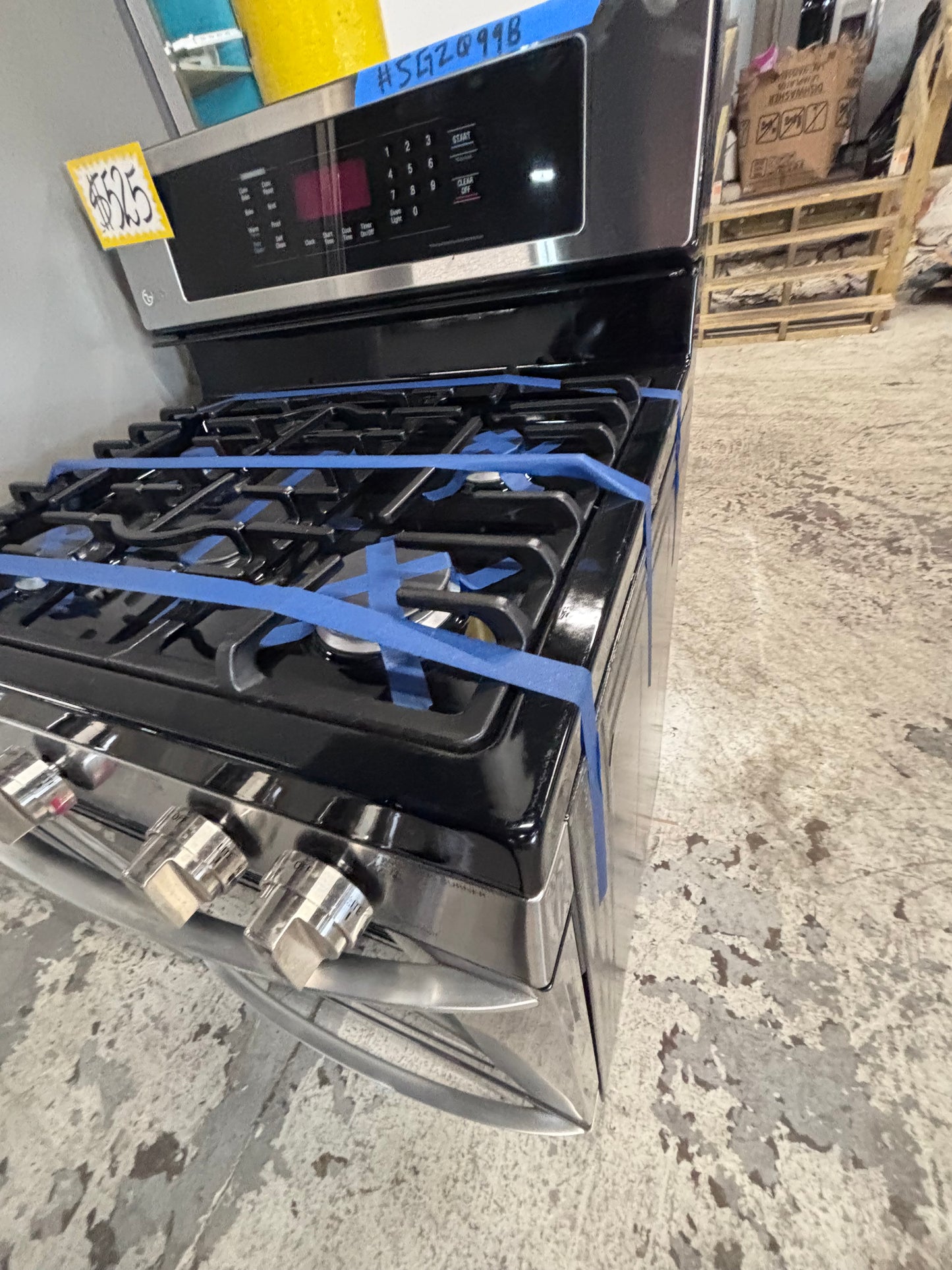 >Special 🎈2pc. Combo Refurbished 30” cu.ft -LG full size french door refrigerator w/ice water dispenser 36",gas range five burners all same brand used-refurbished  #RF6612PC