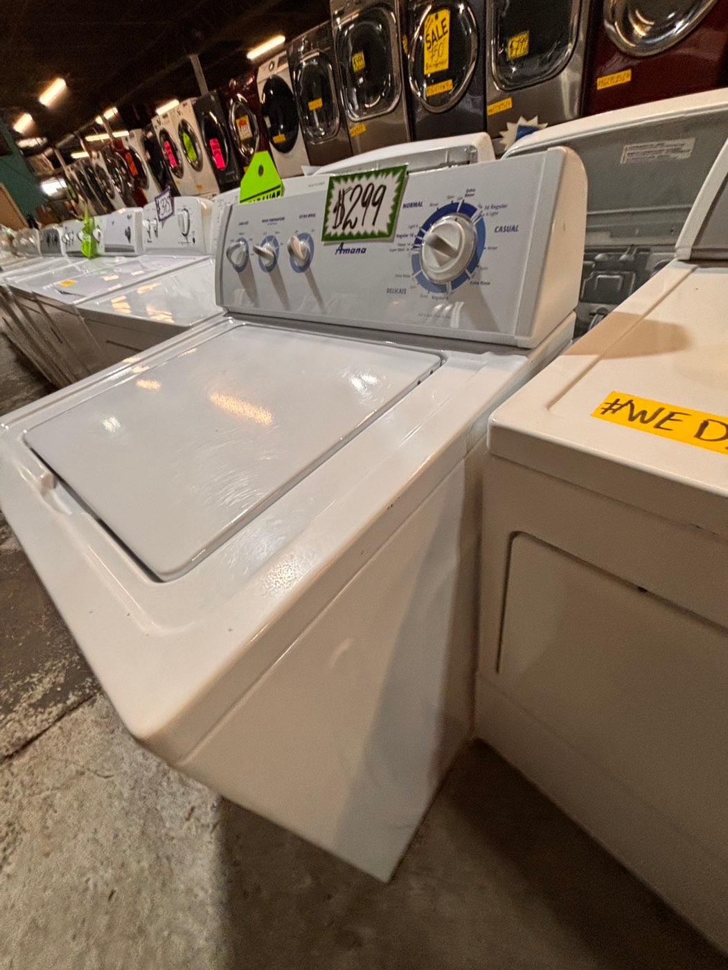 >*sale🎈Amana heavy duty Top load washing machine w agitator 27" in good condition,used-Refurbished #TAW126B