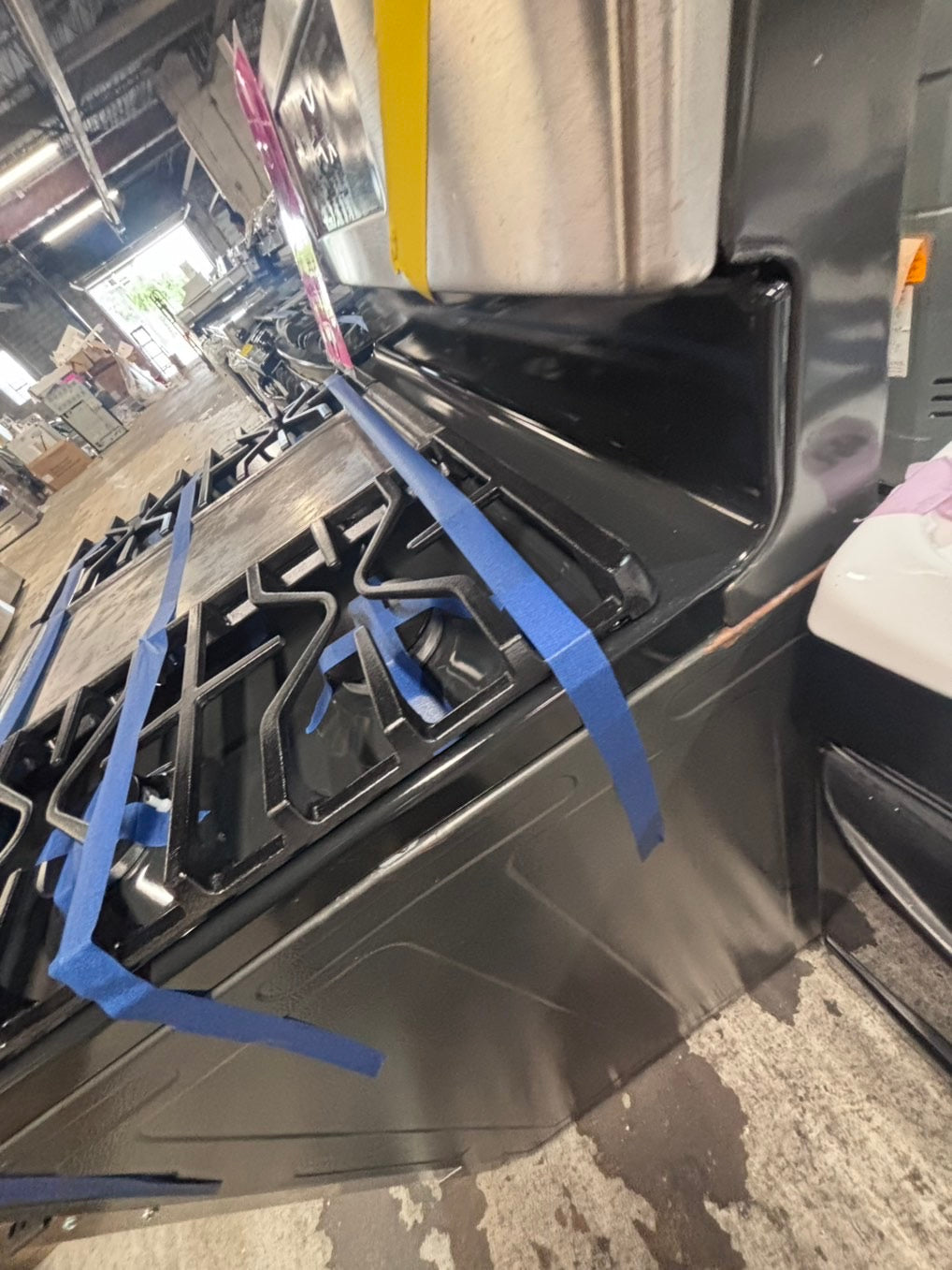 >*Sale🔥GE Gas range 5 burner convection oven bake ,broil Hi/Lo self clean in stainless steel used-Refurbished 30” #GSG996B