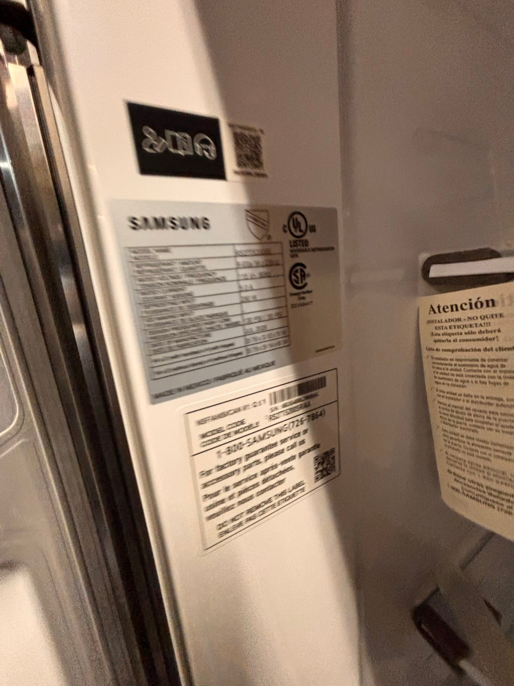 }}New open box 📦 Samsung - 26cu. ft. Side-by-side full size fridge Stainless Steel
#FS26TRTB