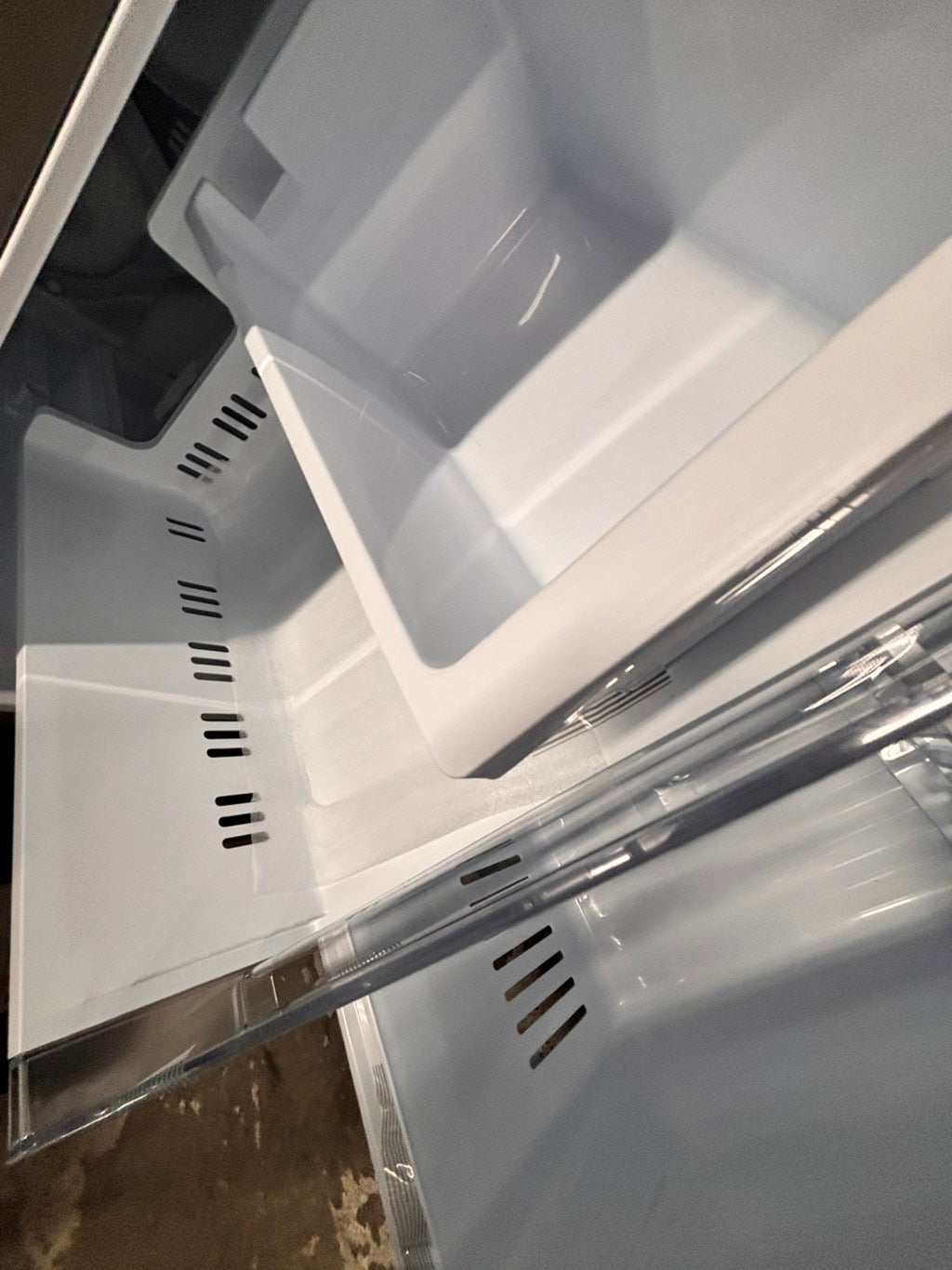 >special🎈New open box (costumer return ) LG - Counter-Depth MAX 25.5 Cu. Ft. French Door Smart Refrigerator with ice maker & water dispenser - Stainless Steel #RFLG55YB