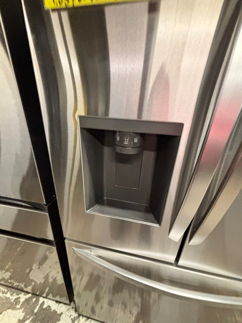 >special🎈New open box (costumer return ) LG - Counter-Depth MAX 25.5 Cu. Ft. French Door Smart Refrigerator with ice maker & water dispenser - Stainless Steel #RFLG55YB