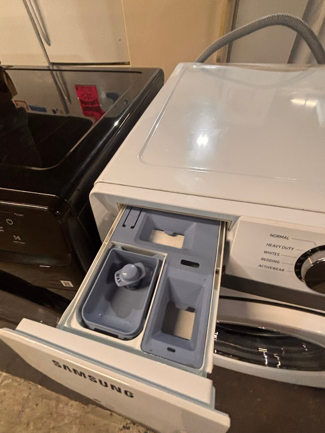 } SAMSUNG front load washer large capacity - in white  color working 💯  with warranty #WRW14TB