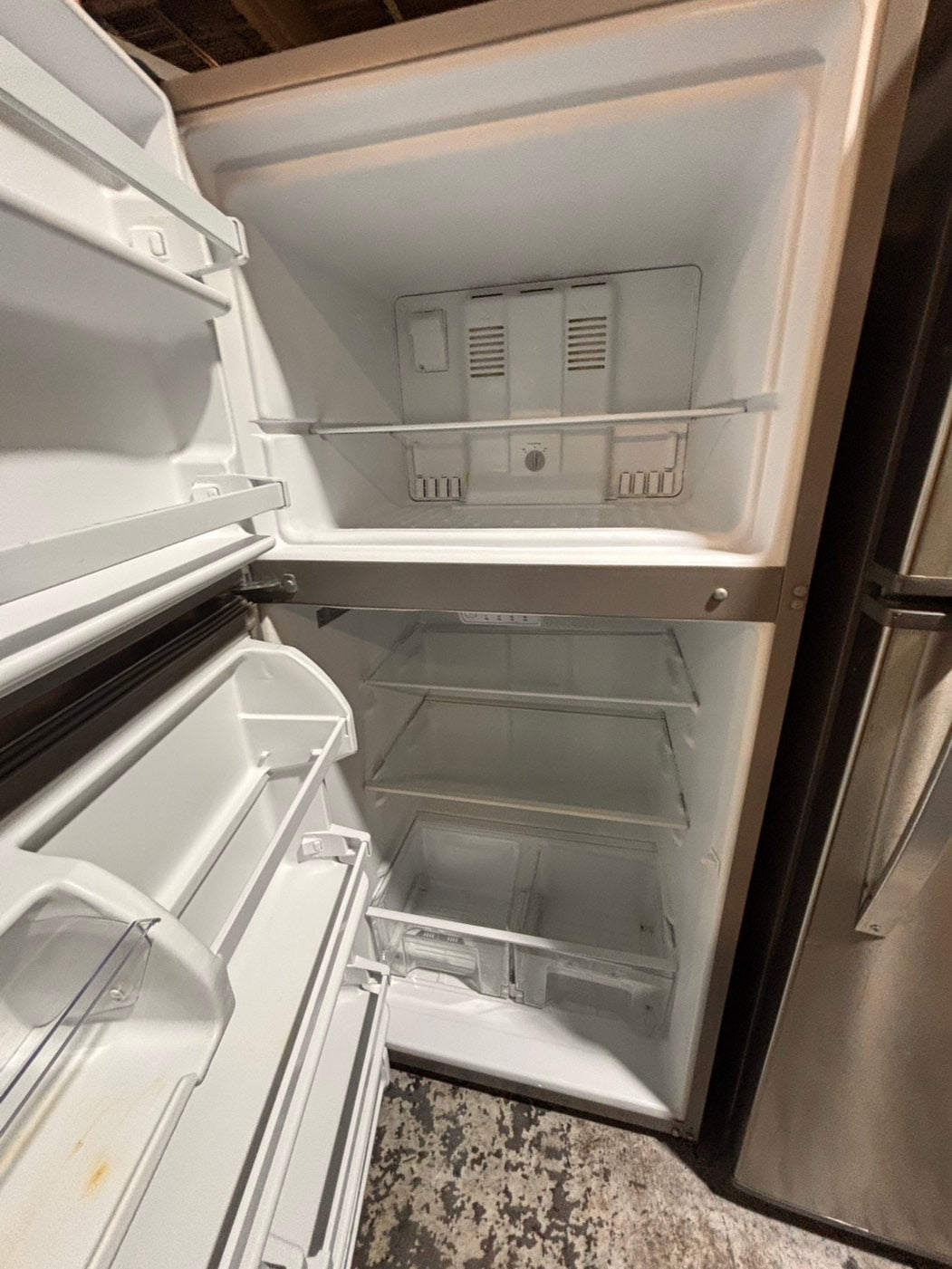 >*sale🔥Whirlpool top freezer refrigerator stainless steel used-refurbished 30" #RFQ669B