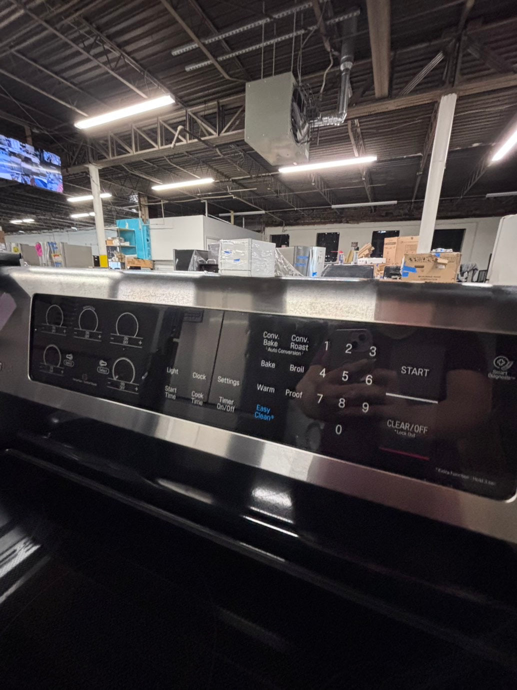 >*LG electric 220v glass top range bake Broil roast self clean stainless steel 30" Refurbished #ELTT23B