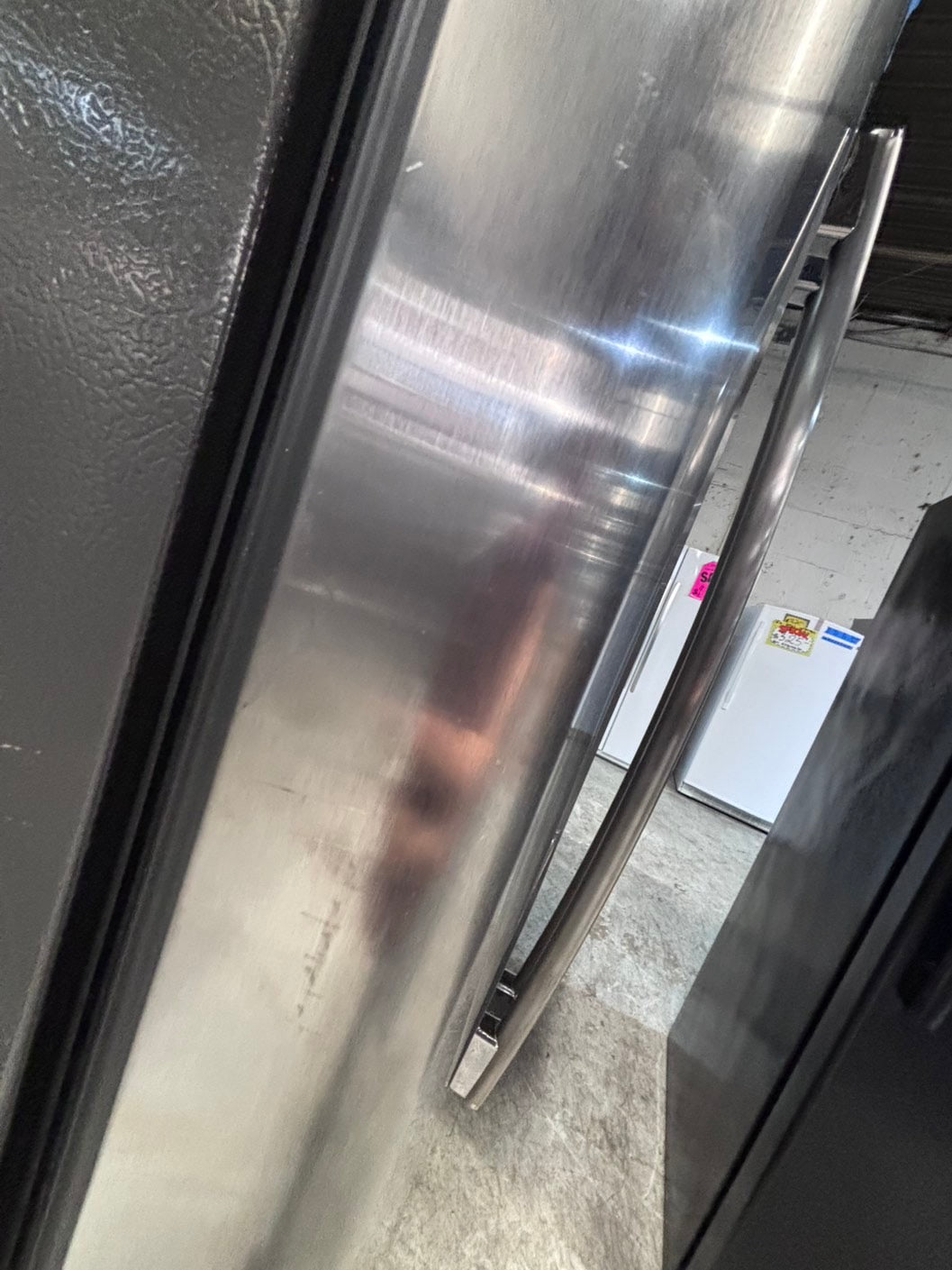 >*36” x 69h GE side by side Refrigerator and freezer stainless steel w/ice water dispenser 36” #SBS52RZB