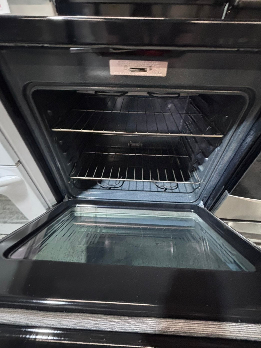 >*GE electric 220v glass top range bake Broil roast self clean stainless steel 30" Refurbished #ESG131B
