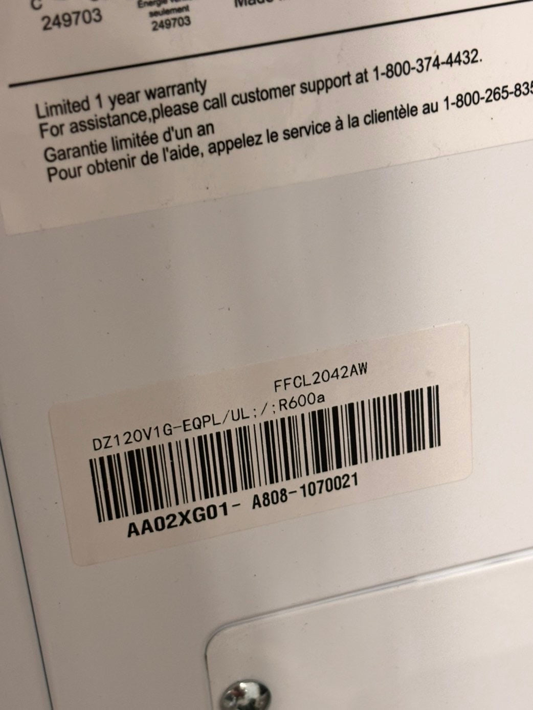 >new open box 📦-frigidaire 20 cu. ft. Chest  Freezer ENERGY STAR #FCH20CB