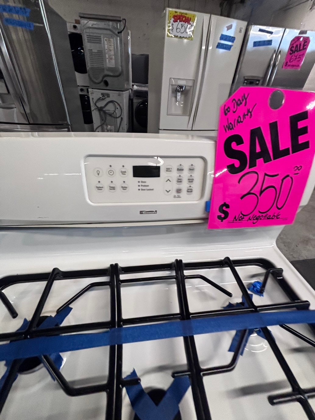 >*special🔥kenmore Gas range 5 burner  bake ,broil Hi/Lo self clean in used-Refurbished 30” #KGBG664B