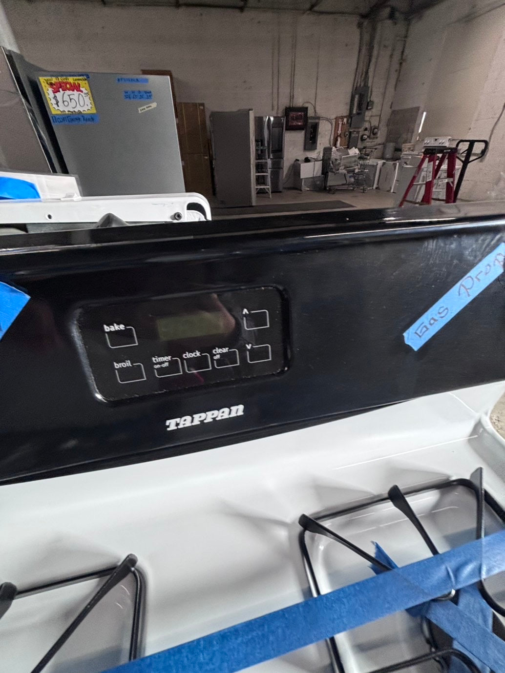 >special 🔥tappan gas range Propane 5 burner stainless steel bake broll 30" RefurbIshed #GTP90PB