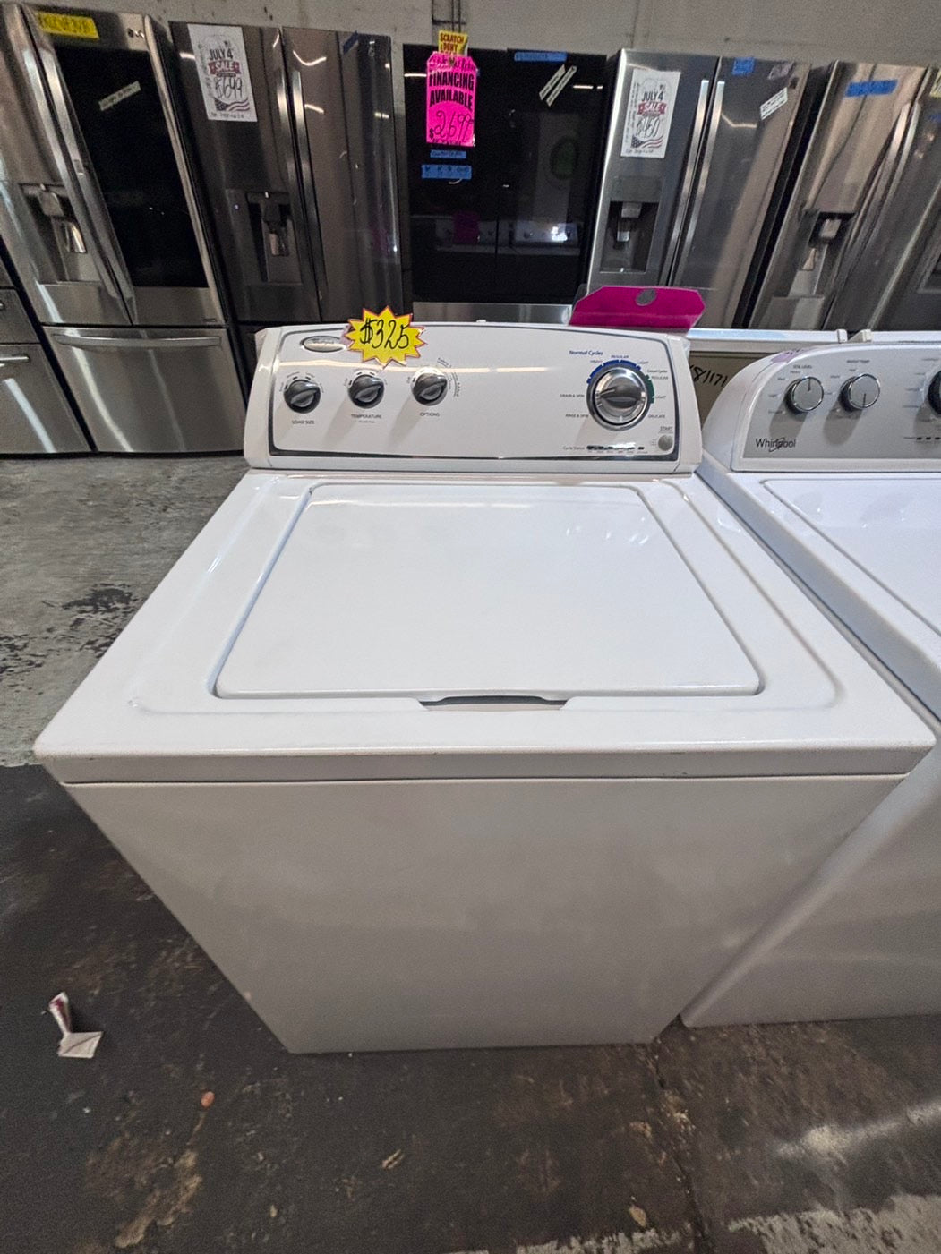 >*sale🎈whirlpool Top load washing machine w agitator 27" in good condition,used-Refurbished #TWP116B