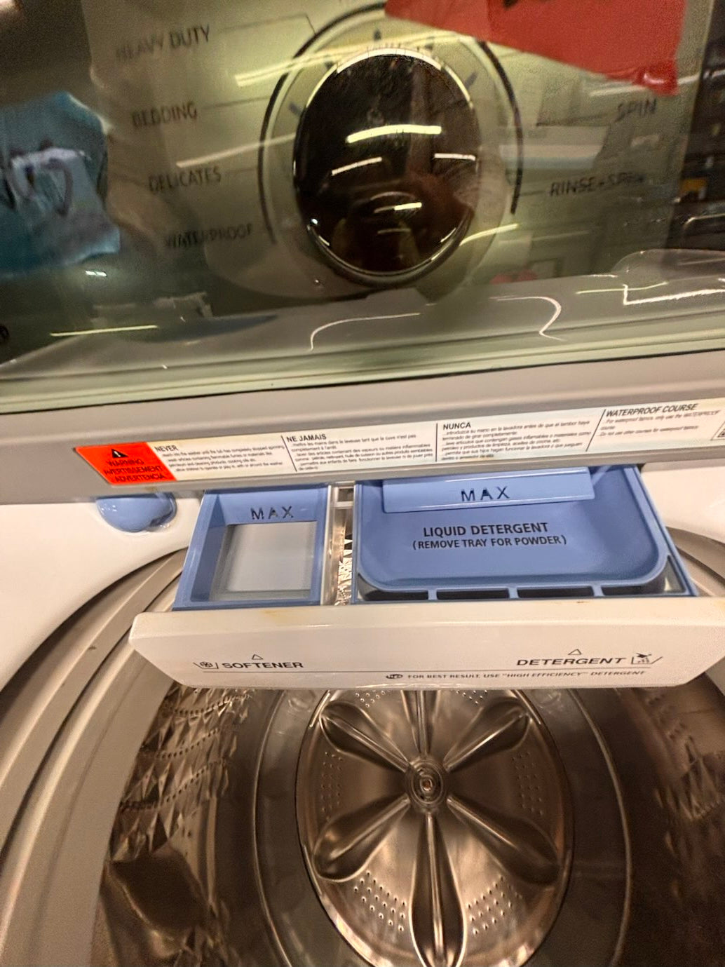 } }Samsung 27” white color Top load washer  Large capacity stainless steel Drum working 💯  with warranty ! used,refurbished #SAWTGQB