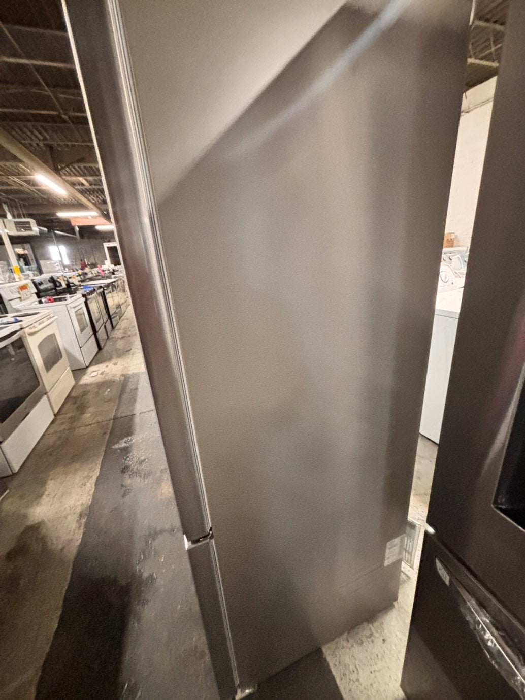 > LG Counter-Depth MAX 23.7 Cu. Ft. French Door Smart Refrigerator with Zero Clearance lf24z6530s with ice maker & water dispenser - Stainless Steel #RLG23C5B