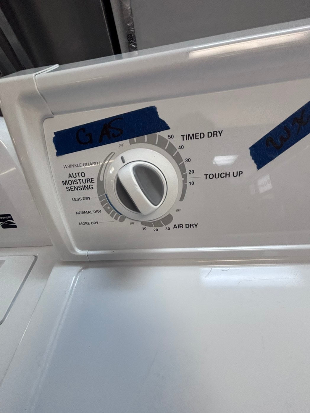 >>kenmore GAS dryer side x side large capacity 27" used-Refurbished #GDG76FL