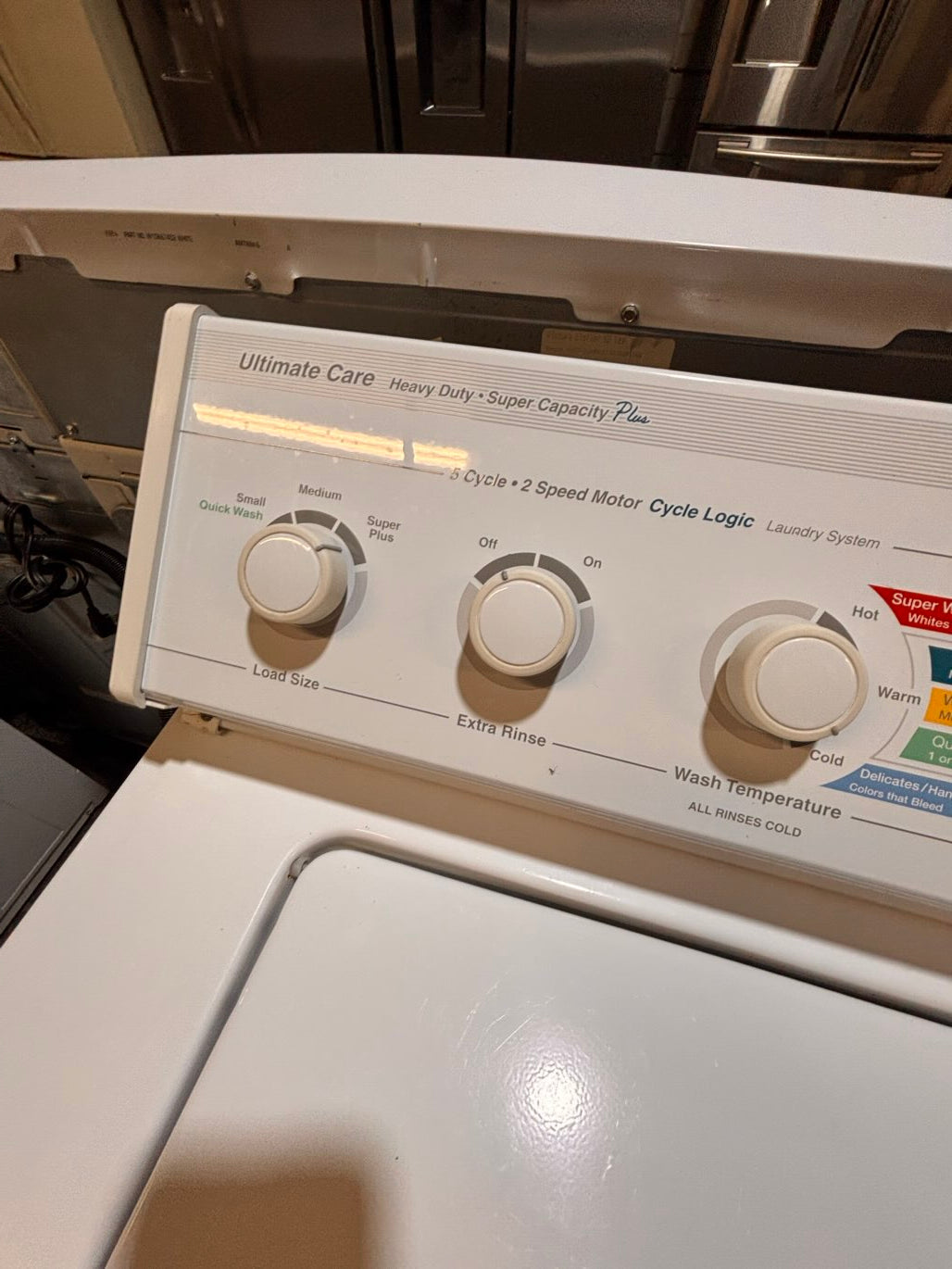 } sale🔥🔥whirlpool Top load washing machine w agitator 27" in good condition,working 💯 with warranty ! used-Refurbished #TW724TB