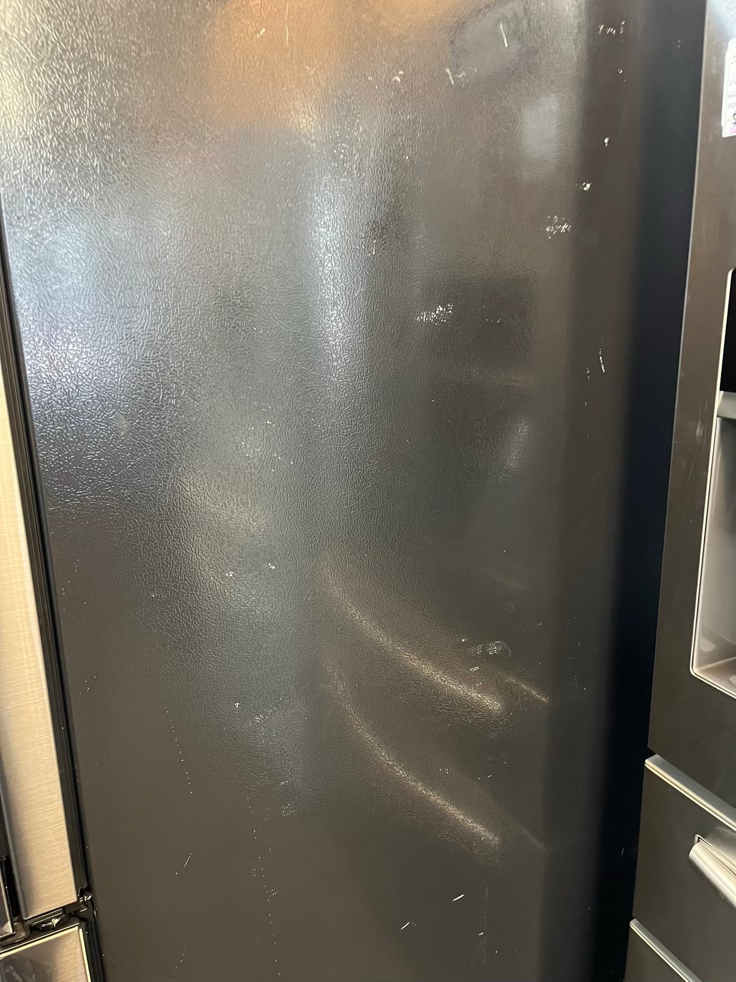 Samsung Four door refrigerator Showcase Slate stainless steel w/ice water dispenser 36" Refurbished #RF736EB