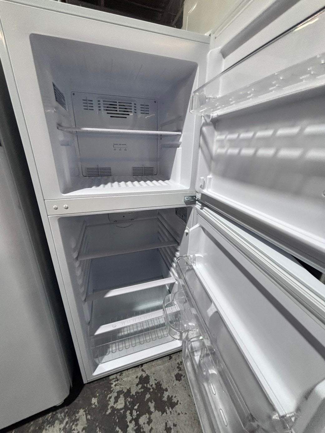 >*top freezer refrigerator stainless steel 24" refurbished #RSA1DB