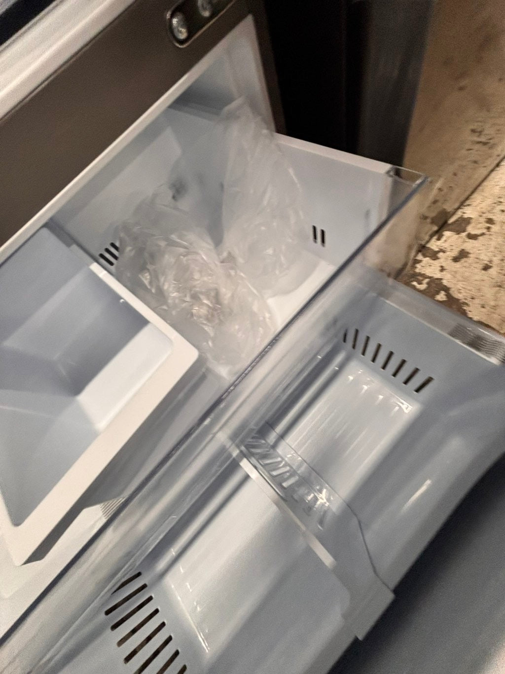 >special🎈New open box (costumer return ) LG - Counter-Depth MAX 25.5 Cu. Ft. French Door Smart Refrigerator with ice maker & water dispenser - Stainless Steel #RFLG55YB