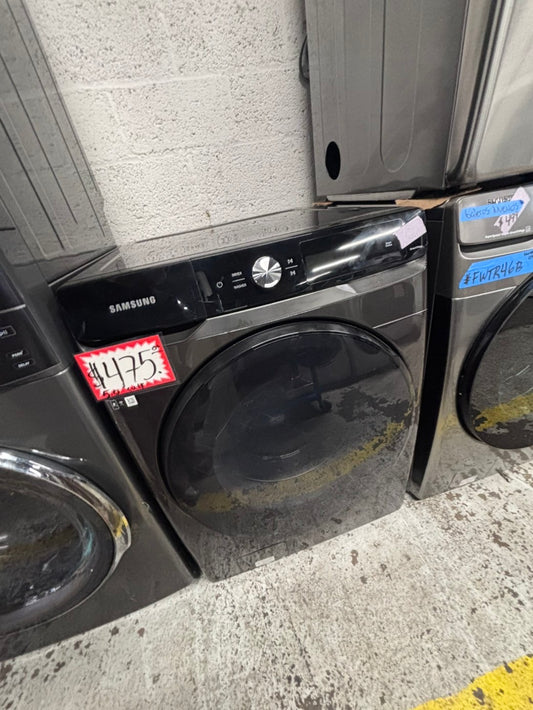 >>Samsung dark gray  washer 5.CU.ft. Large capacity, in great condition 27” stackable or side by side  used-refurbished  #SGW1DR4B