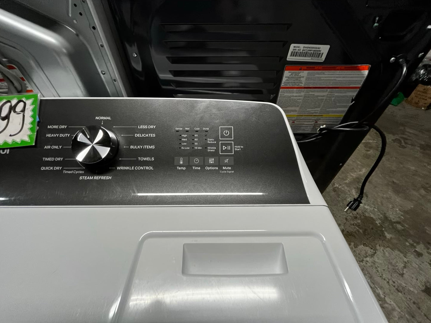 Whirlpool side x side extra large capacity electric 220v dryer   29” Refurbished #ED259B