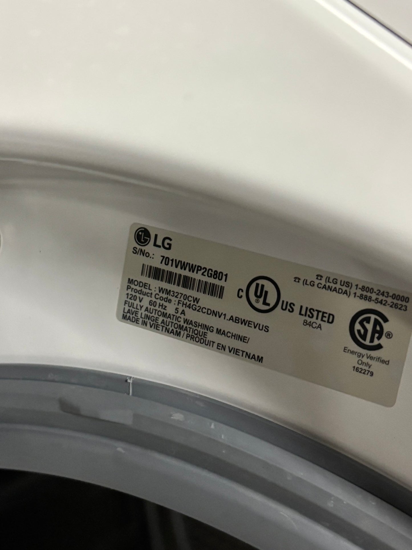 -📢black Friday sale 🦃 LG front load steam washer 4.5cu.ft large capacity stainless steel drum used-refurbished #FWLG15B