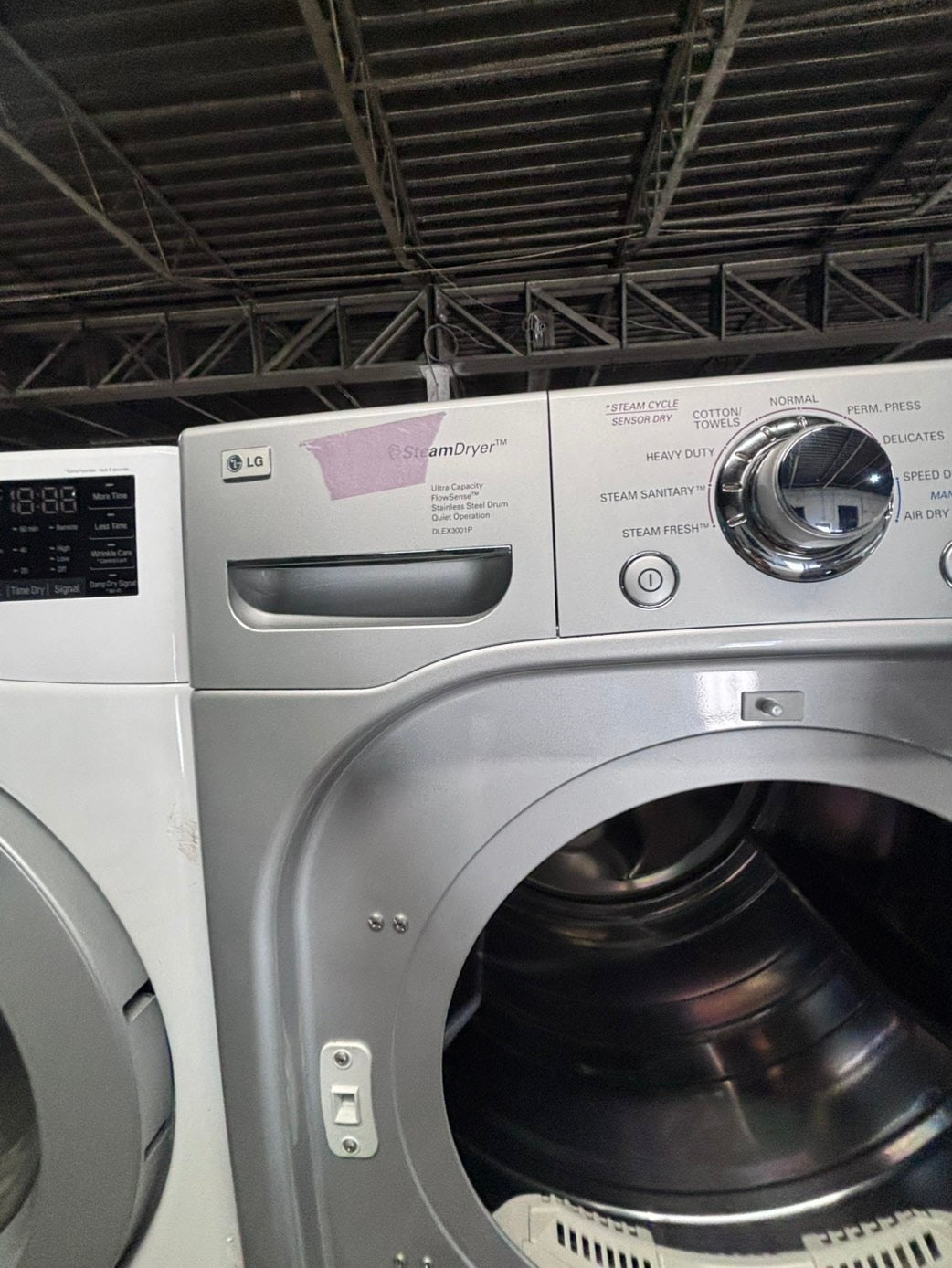 >* July 4th special 🔥🇺🇸LG large capacity washer & dryer set electric 220v front load stackable or side by side - sensor dry in gray  #WERR6SET