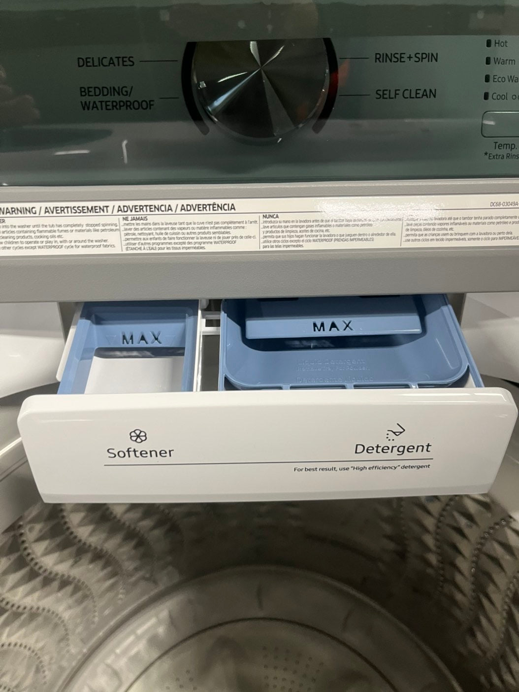 *Open box 📦 New S/d Samsung 4.5 cu. ft. Top Load Washer with Vibration Reduction Technology white 27” #SAM23B