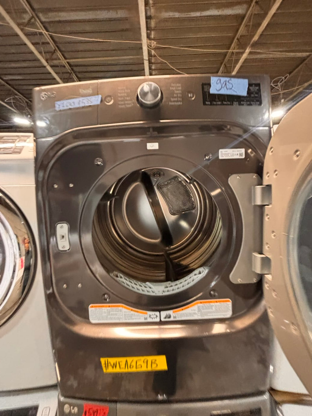 }}special 🔥Gas ,LG washer & dryer mix & match set GAS front load jumbo size stackable stainless steel drum 29" used,Refurbished working 💯 with warranty #WDG306RB