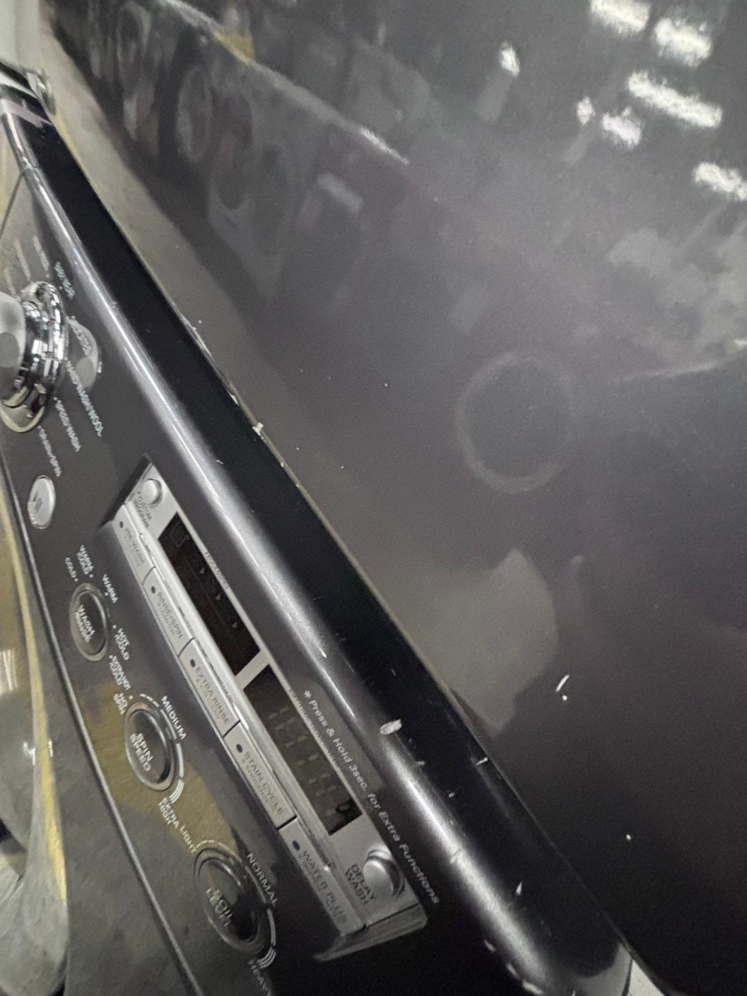 >💥LG washer 4.0 cu ft & dryer 7.5 cu ft set electric 220v front load stackable or side by side - sensor dry He in gray used-refurbished #WDHL44B