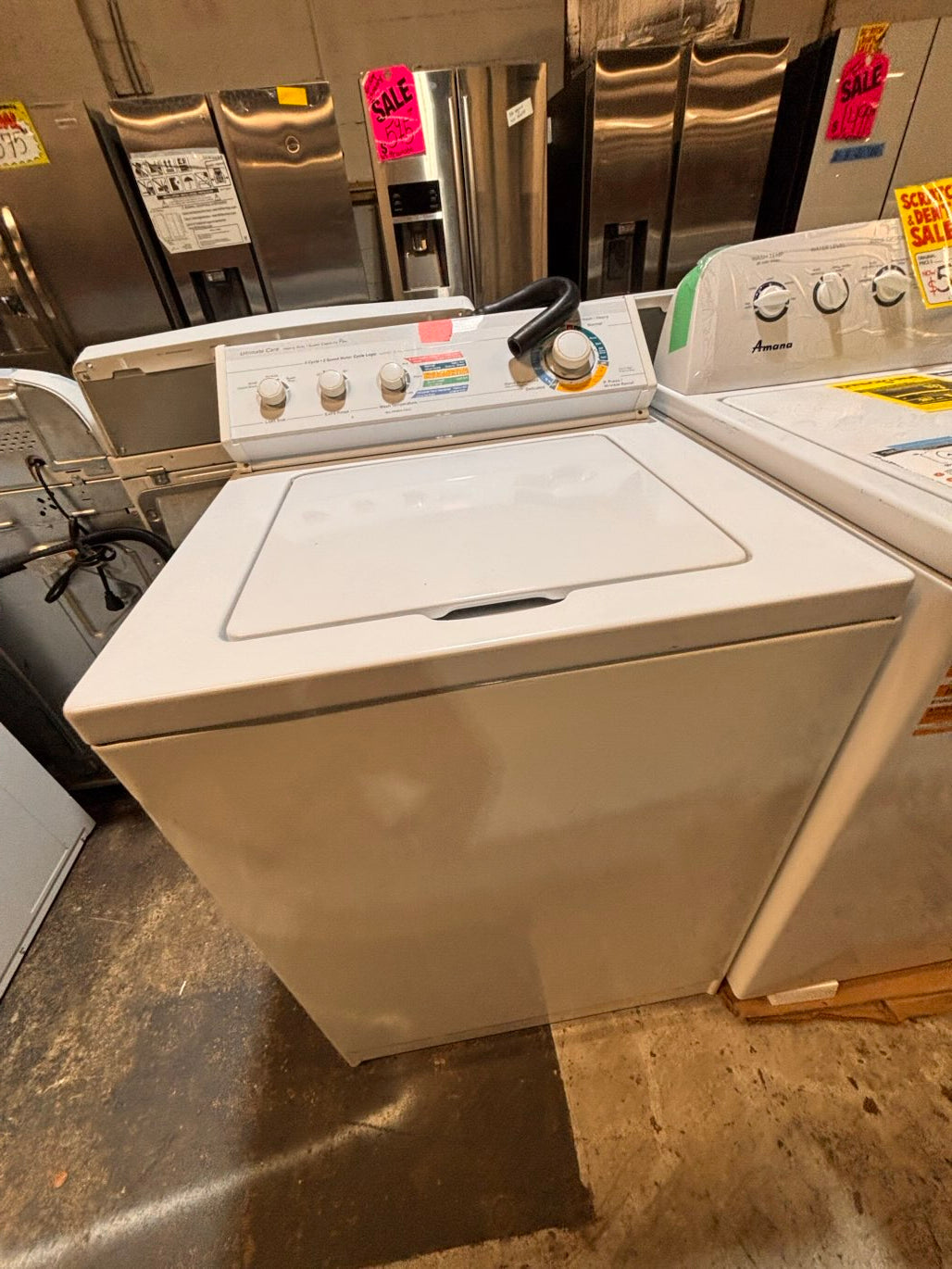} sale🔥🔥whirlpool Top load washing machine w agitator 27" in good condition,working 💯 with warranty ! used-Refurbished #TW724TB