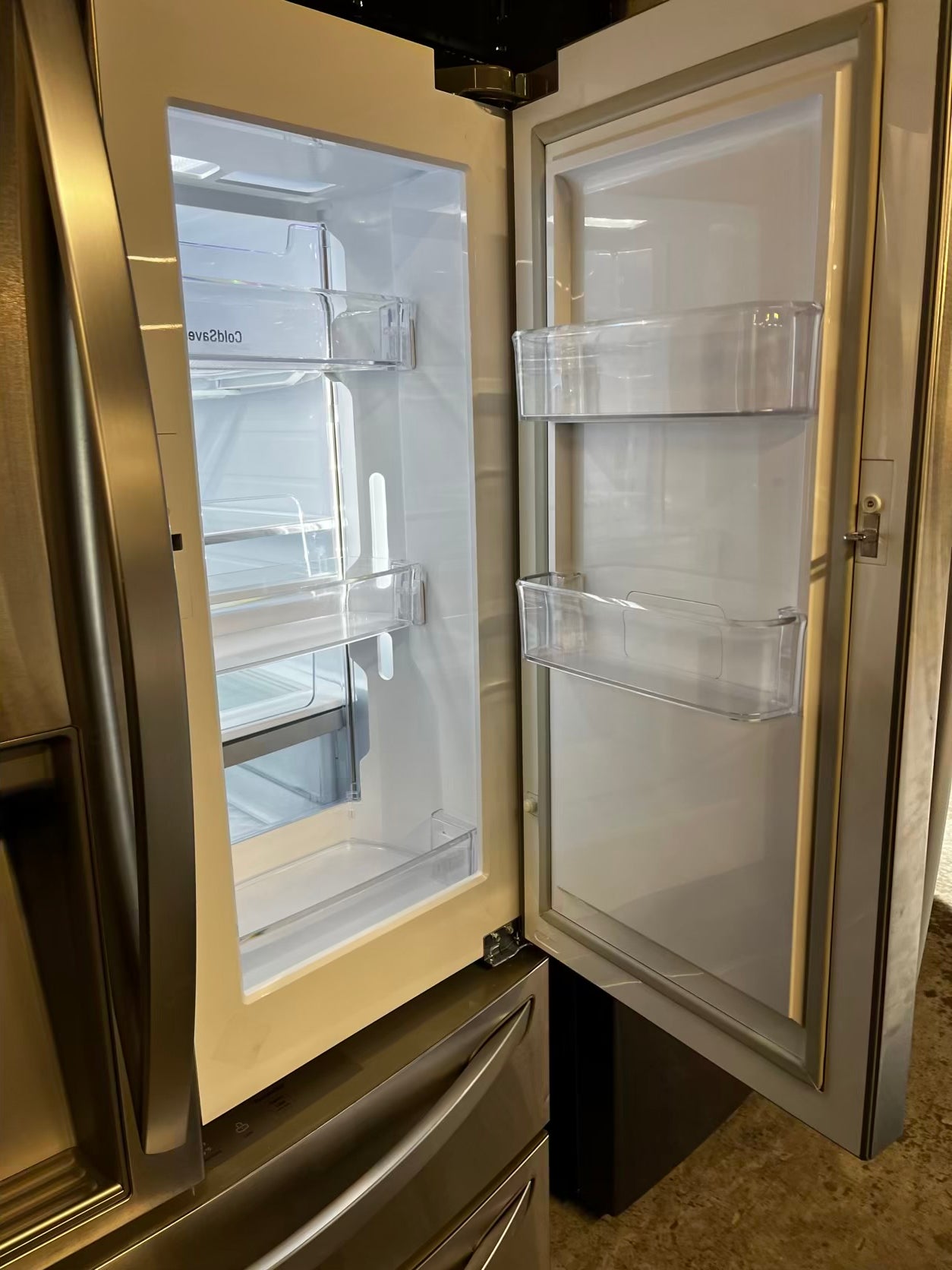🎄Holiday Sale 🎁Used | Refurbished LG 36” French door refrigerator stainless steel *NO ice maker or water dispenser r- stock number #RF222941B