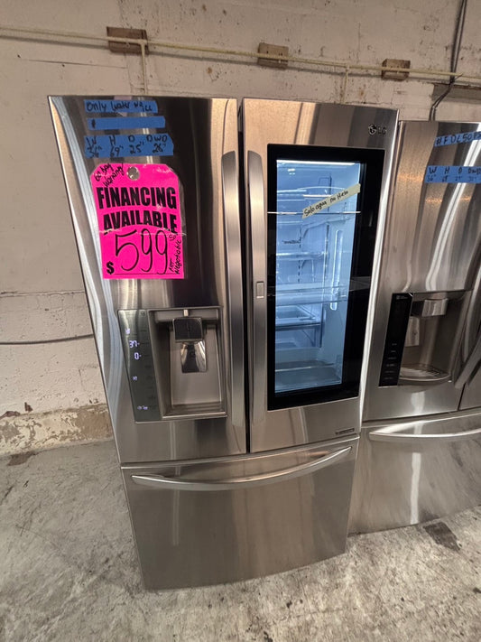 >*special price 💥LG instaview door-in door French door Refrigerator counter (ice maker & water doesn’t work) doesn’t affect on the others functions.   used-refurbished #KLCVF14B