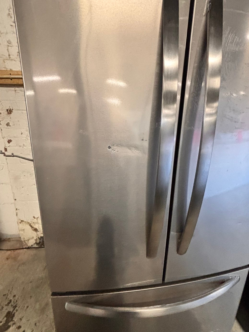 >frigidaire Open box 📦 New S/d 31.5 in. 18 cu. ft. Counter Depth French Door Refrigerator in Fingerprint-Resistant Stainless Look       #RNZG18LL