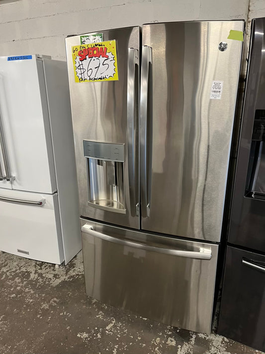 - GE French door Refrigerator stainless steel w/ ice water dispenser 36" #RF739PB