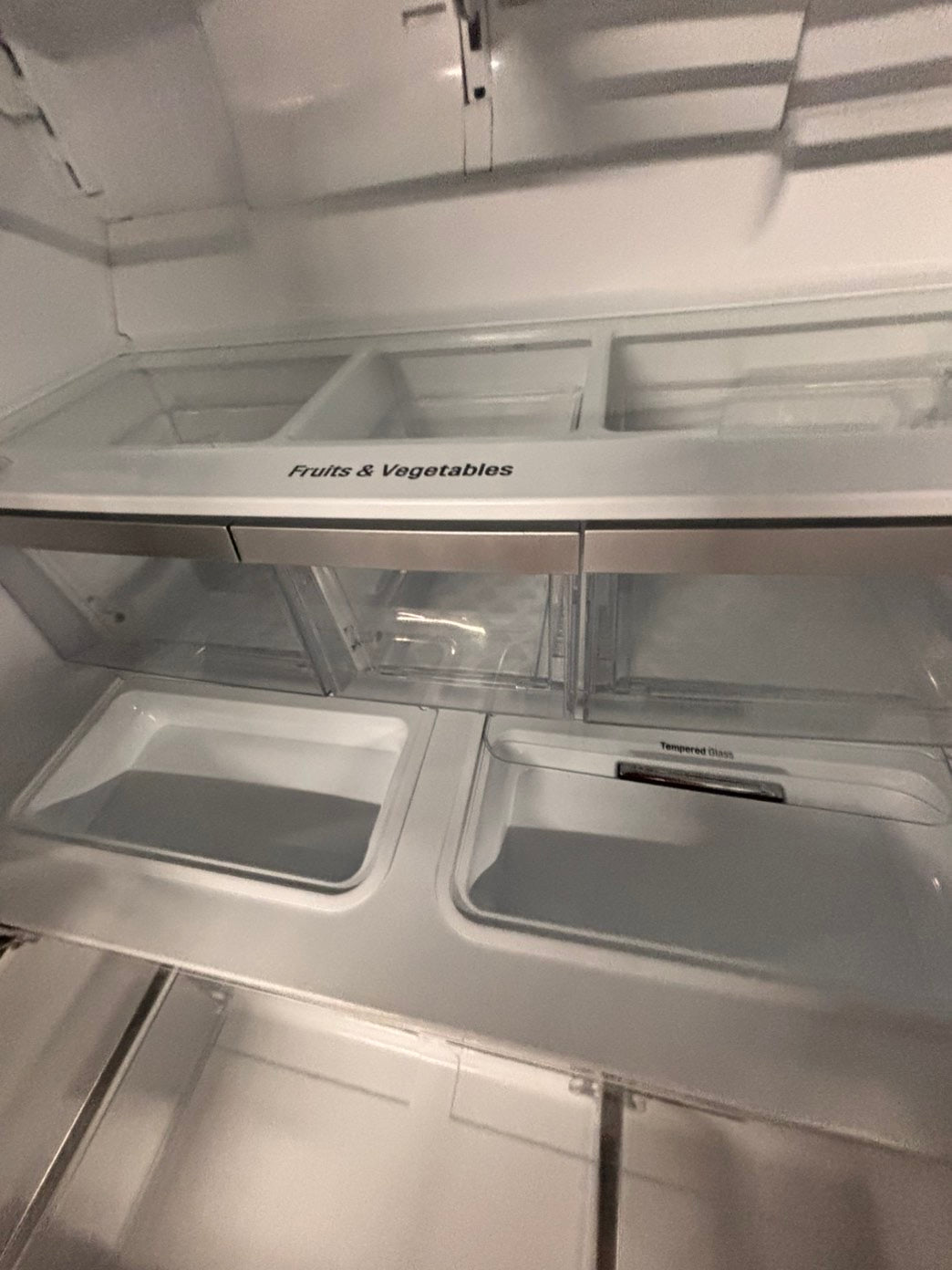 >sale🔥LG  French door 4-doors Refrigerator counter depth stainless steel w/ ice water dispenser great condition 36" used-refurbished #LGAW24BB