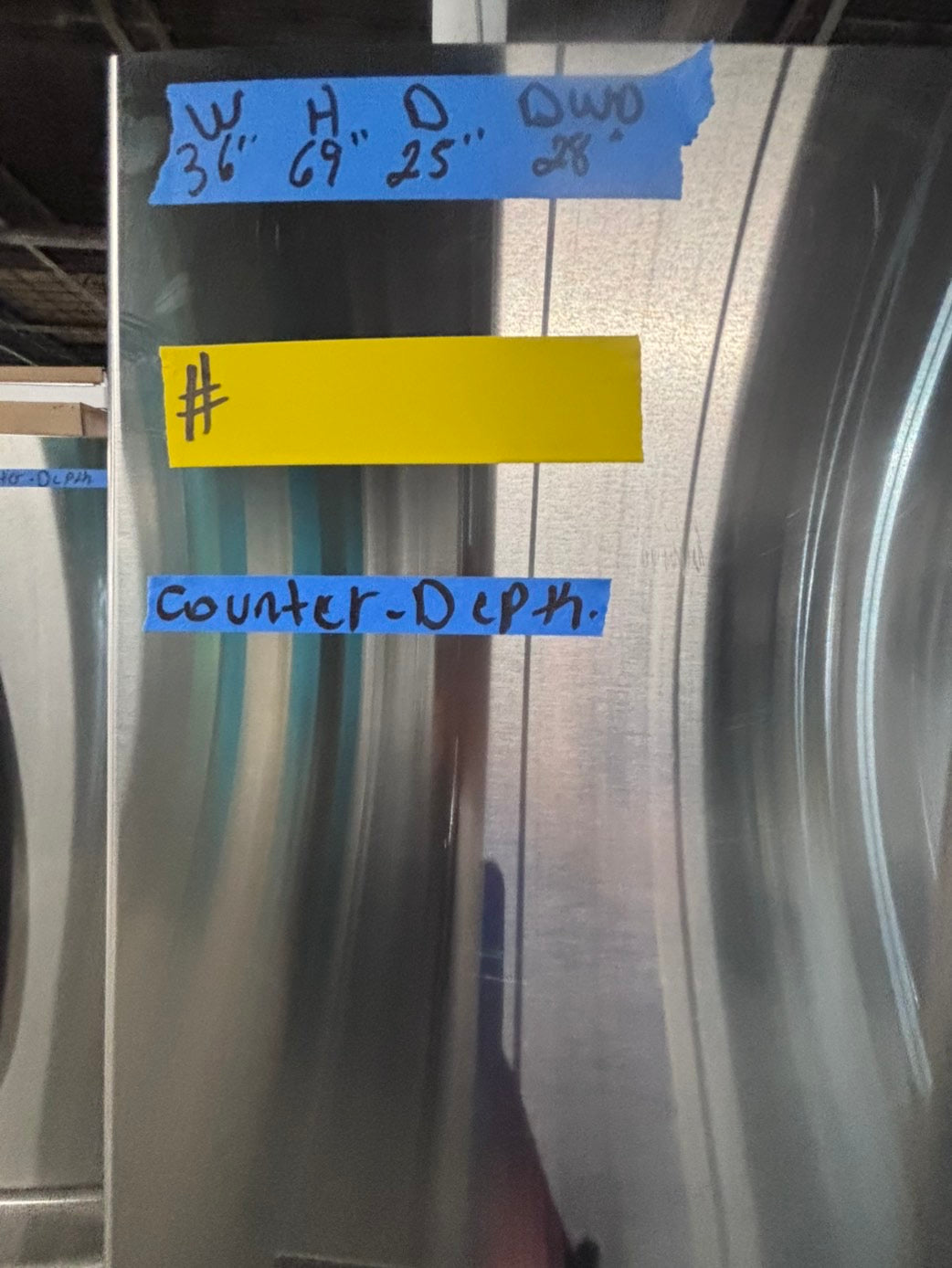 >>special price🔥Kenmore French door Refrigerator counter depth stainless steel w/ ice water dispenser great condition 36" used-refurbished #KMF1V4B