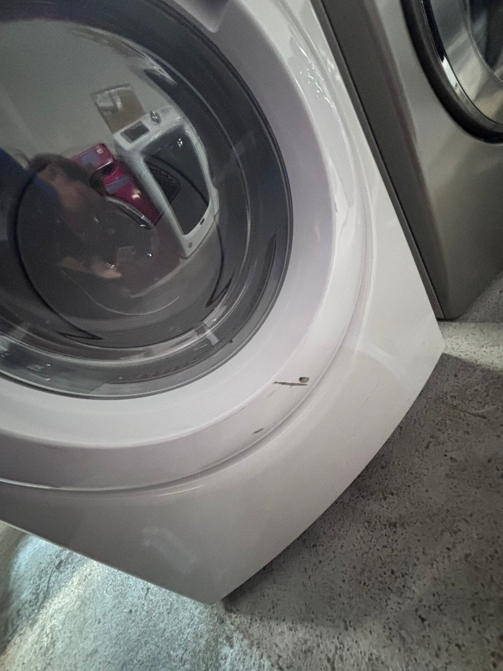 >*whirlpool sensor Dry front load stackable electric 220v dryer in white  color used-refurbished 27" #DWEY16B