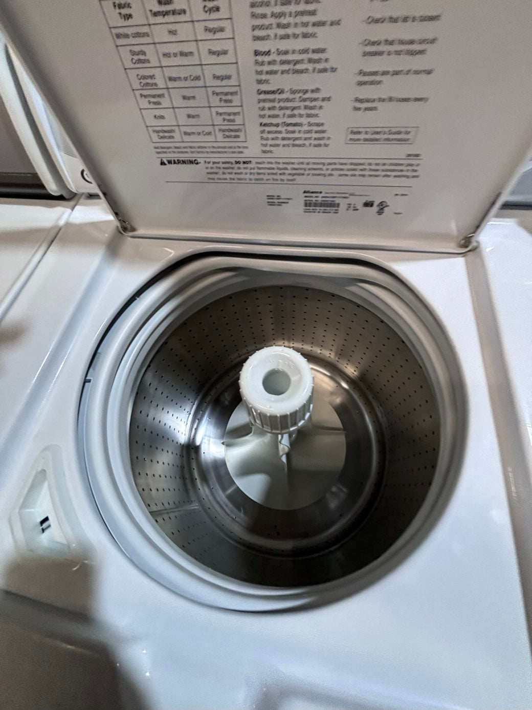}speed queen top load washer large capacity with agitator & electric dryer 220v  set top load side by side used, refurbished      #SZA6TOB