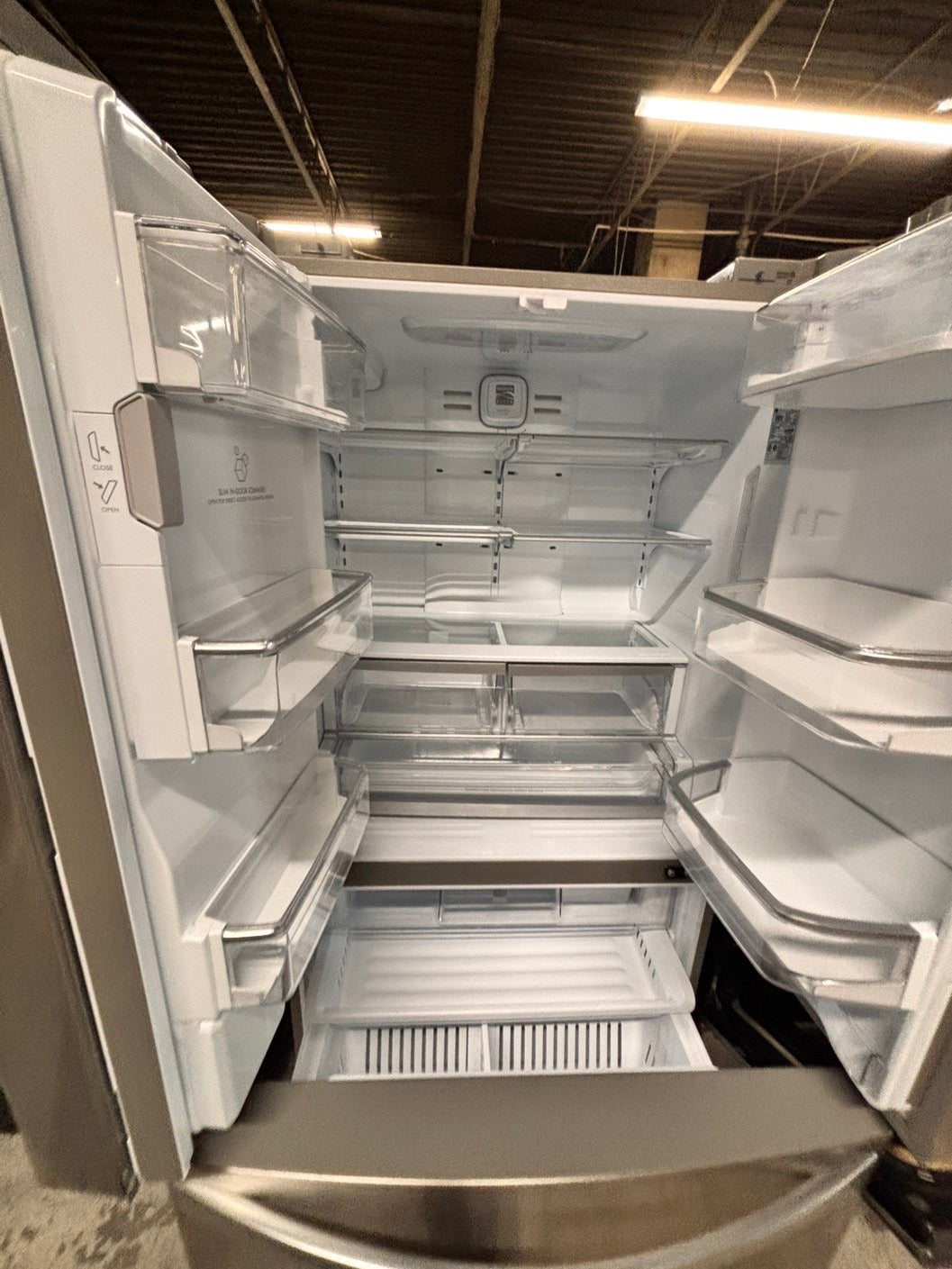 >special combo 2pc. Kenmore French door Refrigerator 36” stainless steel with water dispenser & ice maker & electric stove 5 burners & both same brand #RFXV421B