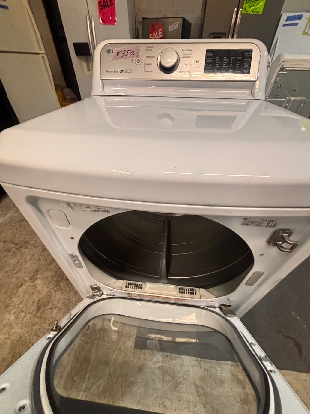 >*LG side x side extra large capacity electric 220v dryer   27” used -Refurbished #DELE65B