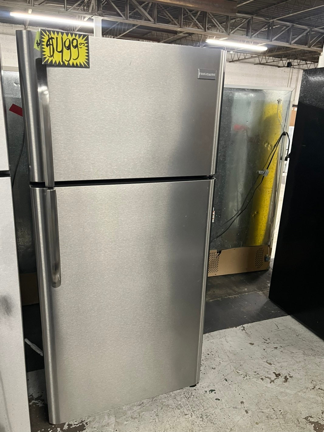 FRIGIDAIRE 30” stainless steel TOP FREEZER REFRIGERATOR | 30" 21.cu.ft USED-REFURBISHED /item number #RF20KB