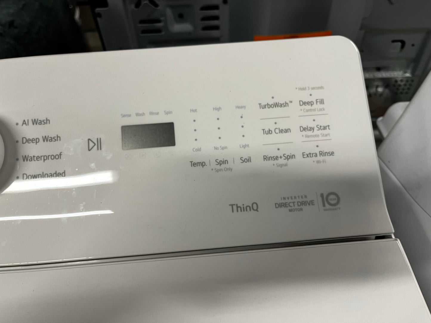 Open Box 📦 scratch & dent - LG High Efficiency 4.8 cu. ft. Mega Capacity Smart Top Load Washer with 4-Way® Agitator, EasyUnload™ & AI Sensing Stock number #WM339AB