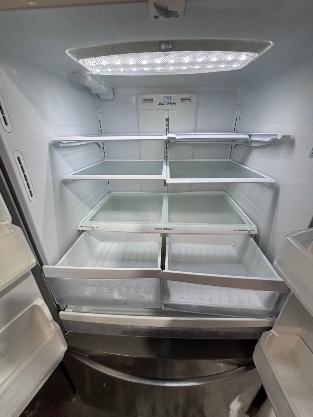 >* special 🔥used-Refurbished LG 36”w x69h x 29 depth refrigerator stainless steel w/ice & water dispenser 36 “ #LGDS73B