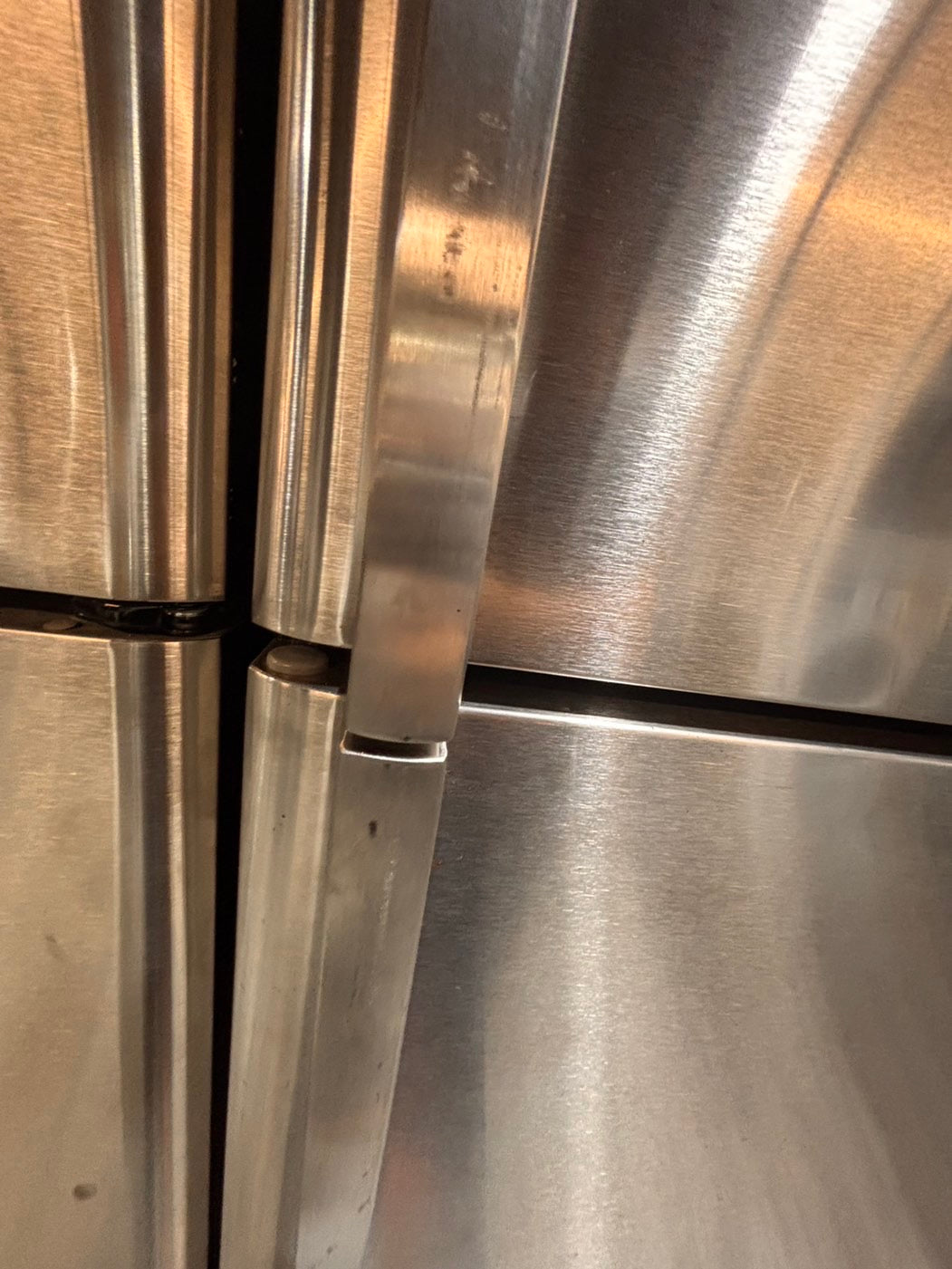>*frigidaire  top freezer refrigerator stainless steel used-refurbished 30"x 681/2h #RFF21RB