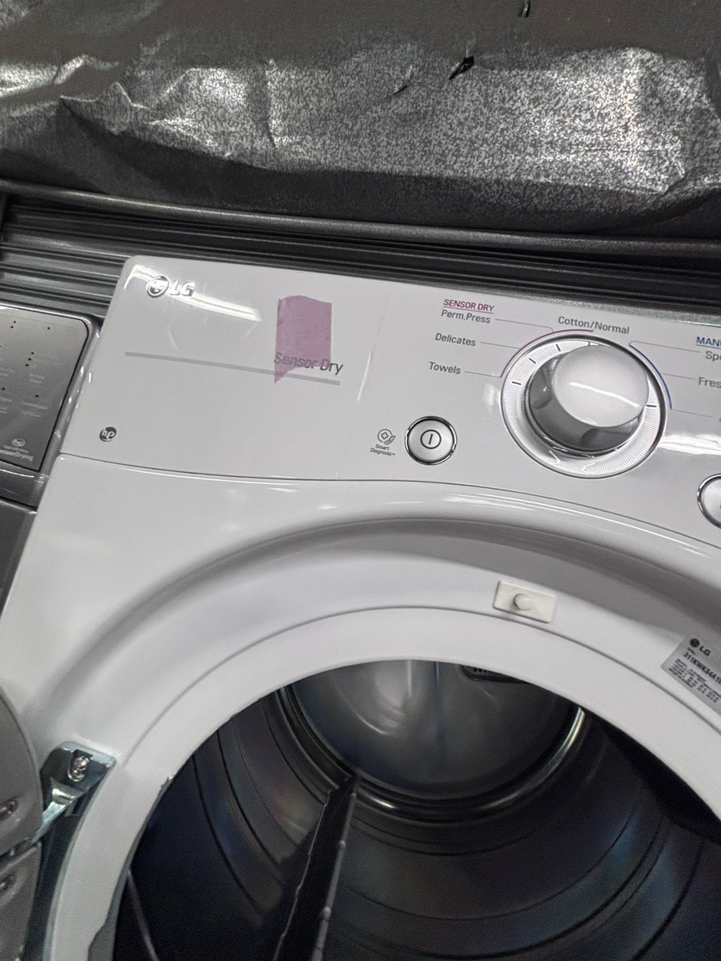 >*LG washer & dryer set electric 220v front load stackable or side by side - sensor dry in white #WLS11D6B